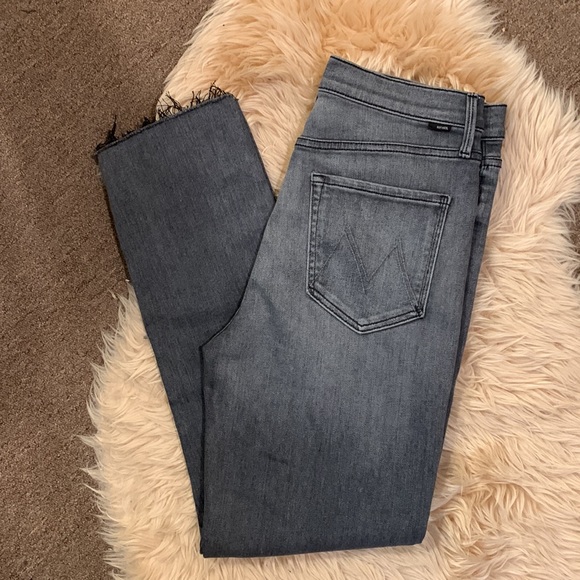 MOTHER The Pixie Dazzler Ankle Fray Jeans Anthropologie - Picture 13 of 16